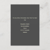 Mooie art nouveau witte bloemen De Details Informatiekaartje (Achterkant)