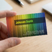 Mooie artiest - Stijlvolle regenboogkleuren Visitekaartje