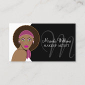 Mooie artiest Woman Makeup Visitekaartje (Voorkant)