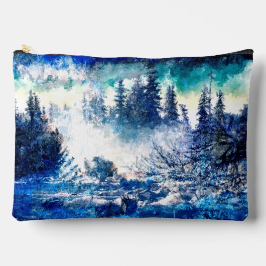 Mooie artistieke dennen in het sneeuwstormschilder etui (Voorkant)