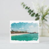 Mooie Aruba Tropical Island Travel Briefkaart (Staand voorkant)