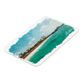 Mooie Aruba Tropical Island Travel Magneet (Linkerzijde)