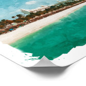 Mooie Aruba Tropical Island Travel Poster (Hoek)