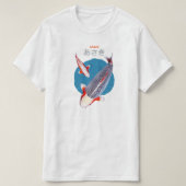 Mooie Asagi Koi Fish T-shirt – Elegant (Design voorkant)