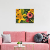 Mooie aszige galgen op een tuincanvas canvas afdruk (Insitu (Woonkamer))