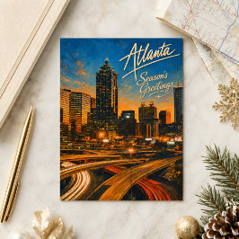 Mooie Atlanta-voetbaltoernooi 2026-souvenir Briefkaart
