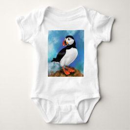 Mooie Atlantic Puffin Bird Baby Bodysuit