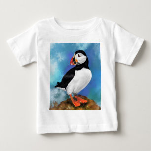 Mooie Atlantic Puffin Bird Baby T-Shirt