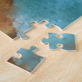 Mooie Atlantic Puffin Bird Painds Migned Legpuzzel (Zijkant)