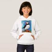 Mooie Atlantic Puffin Bird Painting Migned - (Voorkant volledig)