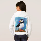 Mooie Atlantic Puffin Bird Painting Migned - (Achterkant volledig)