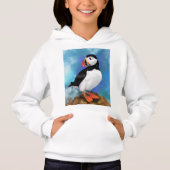 Mooie Atlantic Puffin Bird Painting Migned - (Voorkant)
