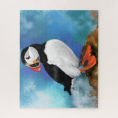 Mooie Atlantic Puffin Bird Painting Migned - Legpuzzel (Verticaal)