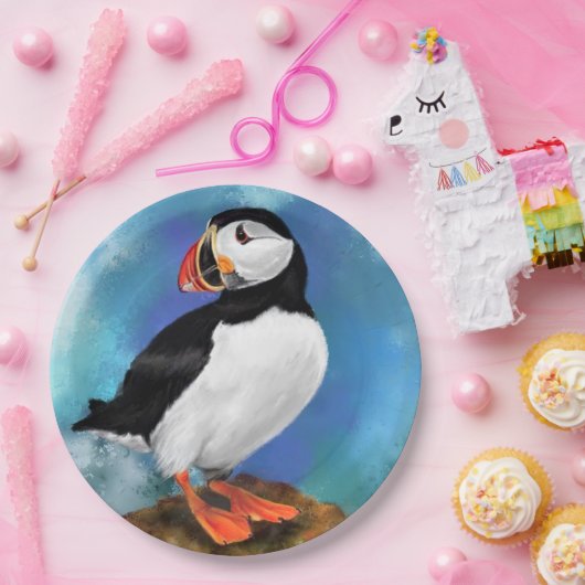 Mooie Atlantic Puffin Papieren Borden Papieren Bordje (Feest)