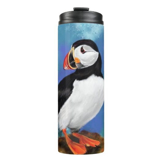 Mooie Atlantic Puffin Thermische Tumbler Thermosbeker (Voorkant)