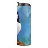 Mooie Atlantic Puffin Thermische Tumbler Thermosbeker (Geroteerd rechts)