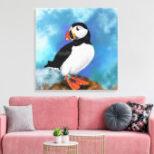 Mooie Atlantische papegaaiduiker Canvas Print (Insitu (Woonkamer))