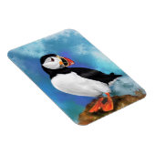 Mooie Atlantische Puffin Bird Magnet - Schilderen Magneet (Rechterzijde)