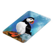 Mooie Atlantische Puffin Bird Magnet - Schilderen Magneet (Linkerzijde)