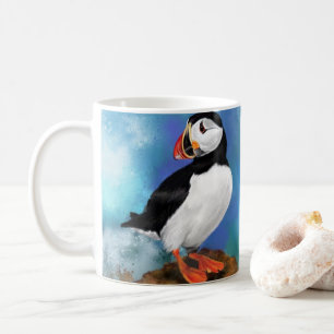 Mooie Atlantische Puffin Bird Mok