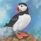 Mooie Atlantische Puffin Bird Sticker (Voorkant)