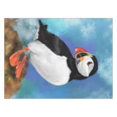 Mooie Atlantische Puffin Bird Tablecloth Tafelkleed (Voorkant (Horizontaal))