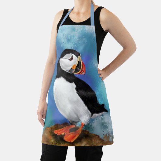 Mooie Atlantische Puffin Schort (Insitu)