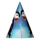 Mooie Atlantische puffin-vogel - Schilderen Feesthoedjes (Achterkant)