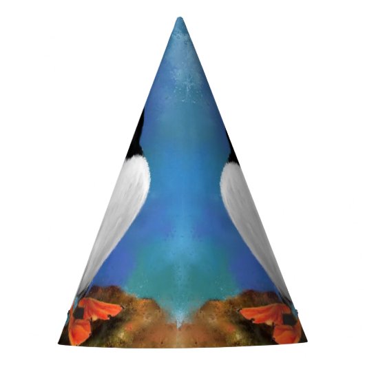 Mooie Atlantische puffin-vogel - Schilderen Feesthoedjes (Voorkant)