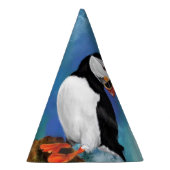 Mooie Atlantische puffin-vogel - Schilderen Feesthoedjes (Rechts)