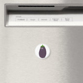 Mooie Aubergine Print Magneet (Insitu (Vaatwasser))