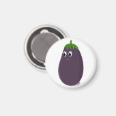 Mooie Aubergine Print Magneet (Voorkant / Achterkant)