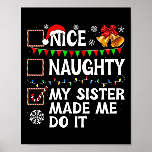 Mooie aughty, mijn zuster heeft me met kerst gemaa poster (Voorkant)