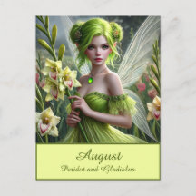Mooie August Fairy in Gladioli
