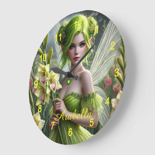 Mooie August Fairy in Gladioli Grote Klok (Hoek)