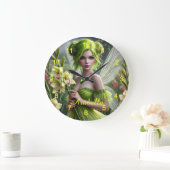 Mooie August Fairy in Gladioli Grote Klok (Huis)