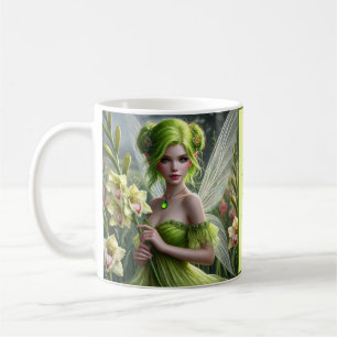 Mooie August Fairy in Gladioli Koffiemok