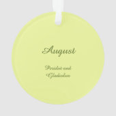 Mooie August Fairy in Gladioli Ornament (achterkant)