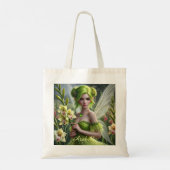 Mooie August Fairy in Gladioli Tote Bag (Achterkant)