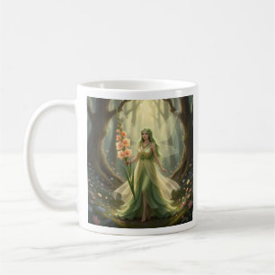 Mooie August Peridot Fairy Koffiemok