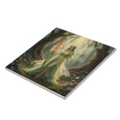 Mooie August Peridot Fairy Tegeltje (Zijkant)