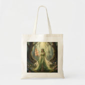 Mooie August Peridot Fairy Tote Bag (Voorkant)