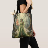 Mooie August Peridot Fairy Tote Bag (Dichtbij)