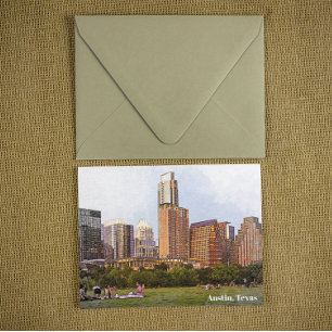 Mooie Austin Texas Skyline Travel Briefkaart