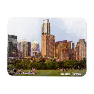 Mooie Austin Texas Skyline Travel Magneet