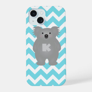 Mooie Australische babykoalabeer met monogram iPhone 15 Case