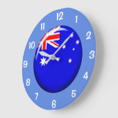 Mooie Australische Button Vlag Muur Klok (Hoek)