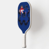 Mooie Australische hashtag-vlagkleuren Pickleball Paddle (Links)