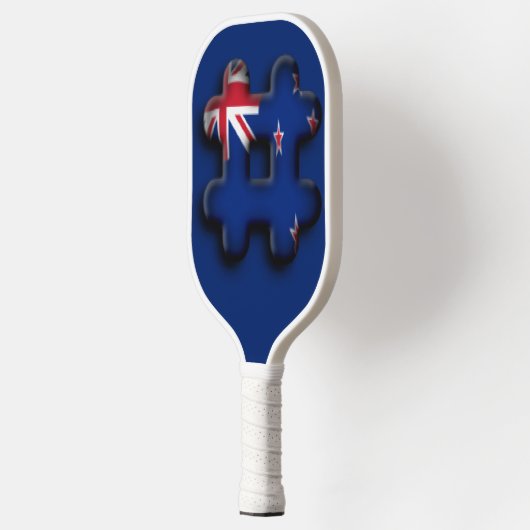 Mooie Australische hashtag-vlagkleuren Pickleball Paddle (Links)