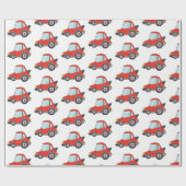 Mooie auto patroonontwerp cadeaupapier (Vlak)